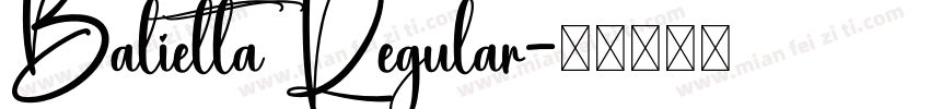 Balietta Regular字体转换